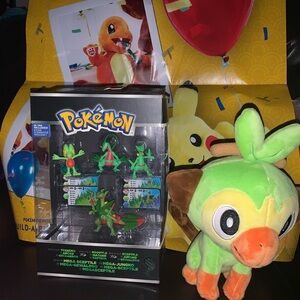 Grookey Plush and Mega Sceptile Figure Set